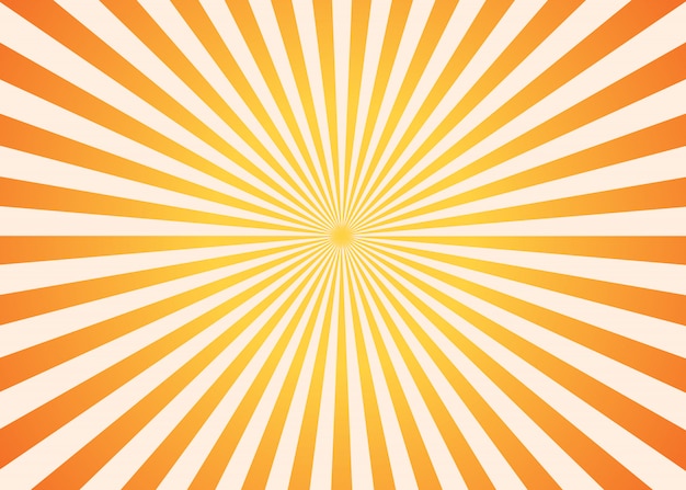 Orange and yellow sunburst background