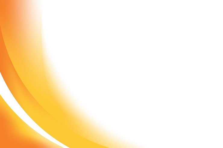 Vector orange curvy background