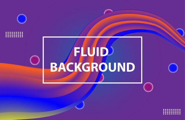 Orange Purple Fluid Background