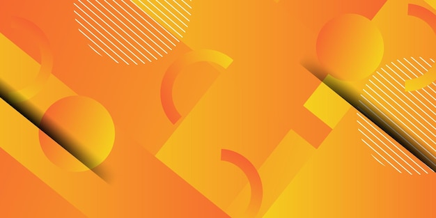 orange rectangle pattern 3d gradient background with simple circle pattern design abstract template