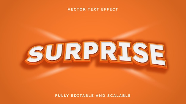 Orange Surprise Vectore Text Effect