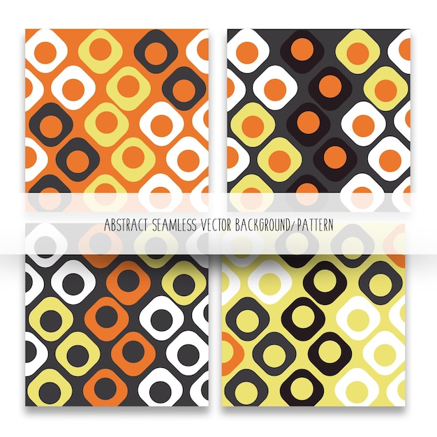 Orange. yellow.Classic geometric polka shapes seamless pattern collection, and decorative wallpaper.