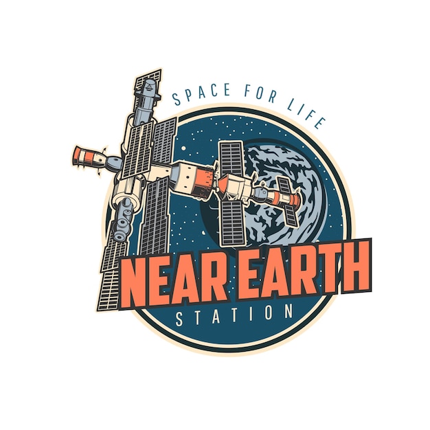 orbital station on earth orbit, space exploration
