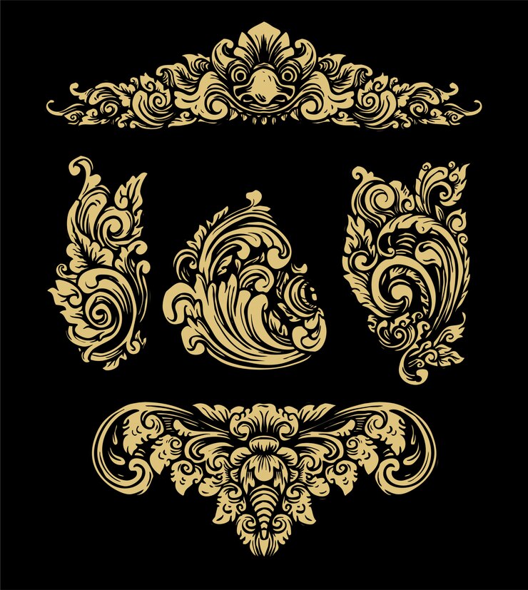 Ornamen Bunga Unik