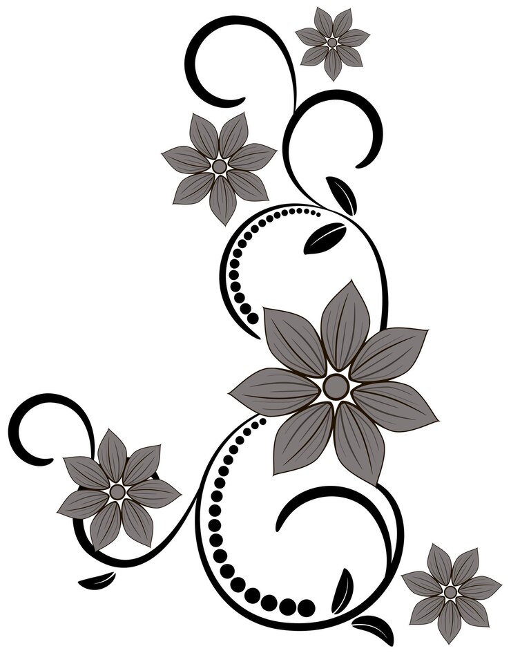 Ornament vintage floral