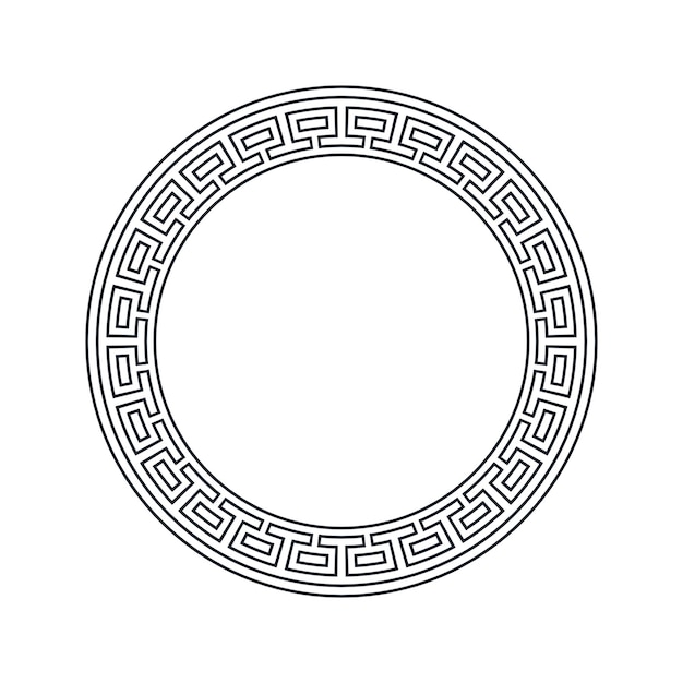 Ornamental pattern design circle frame Ornamental Circular Knot Pattern Border pattern design