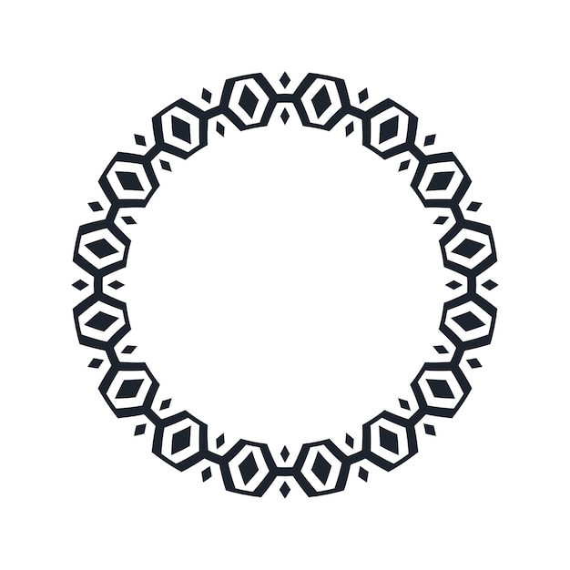 Ornamental pattern design circle frame Ornamental Circular Knot Pattern Border pattern design