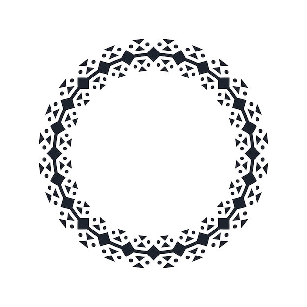 Ornamental pattern design circle frame Ornamental Circular Knot Pattern Border pattern design