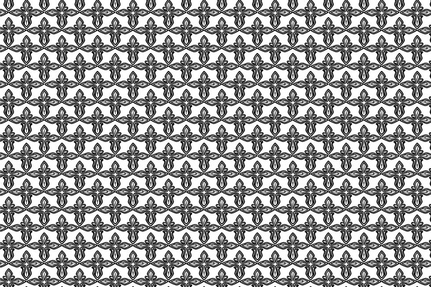 Ornate Black and White Seamless Pattern