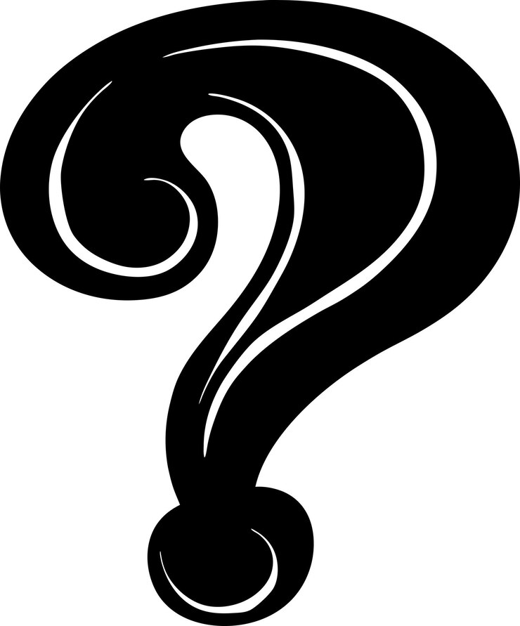 Vector ornate question mark