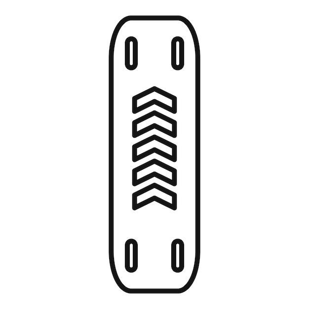Orthopedic corset protecting spine icon outline style