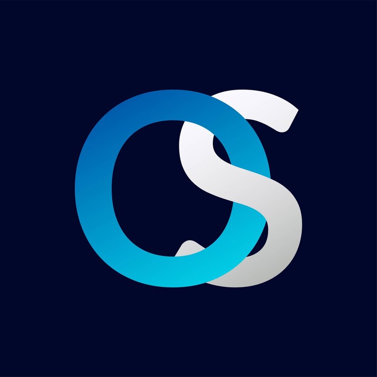 Vector os letter logo template illustration design