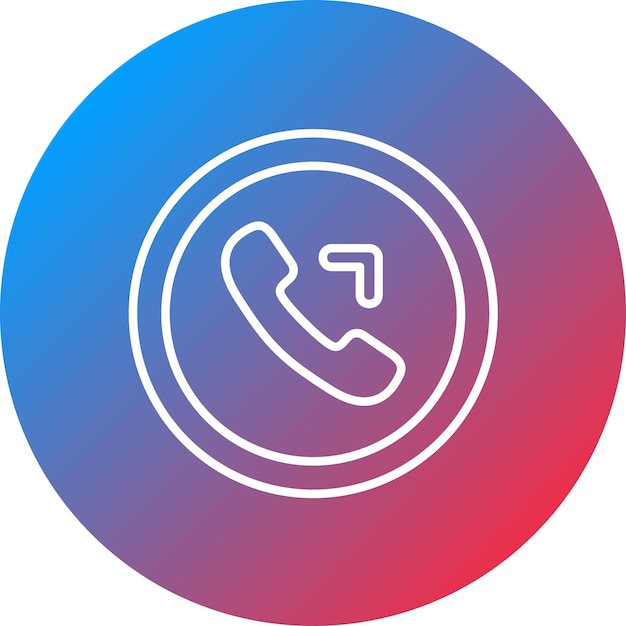 outgoing call icon vector image can be used for work from home