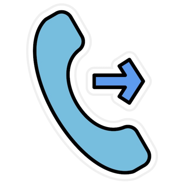 outgoing icon vector image can be used for communication and media