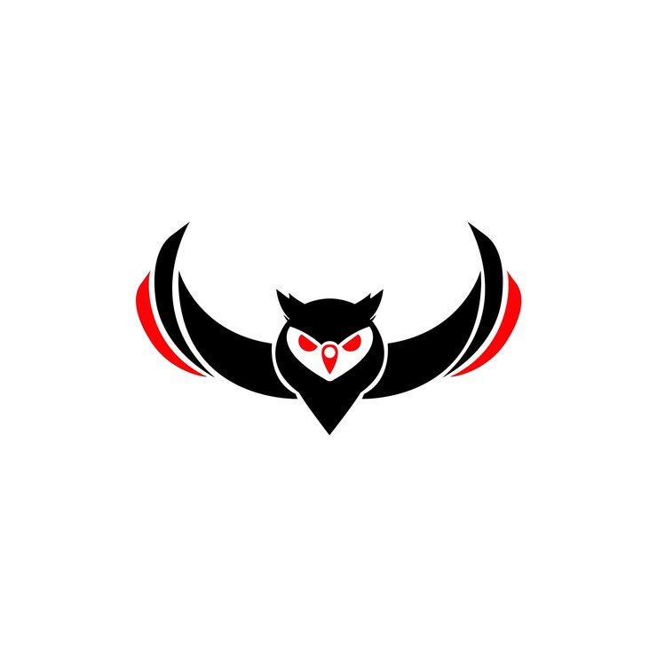 Vector owl logo design vector template