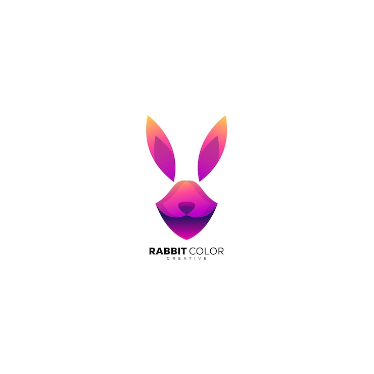 Vector owl logo gradient color illustration icon