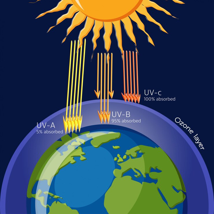 Vector ozone layer protection from ultraviolet radiation