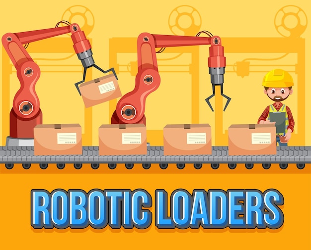 Packaging process concept with robotic loaders