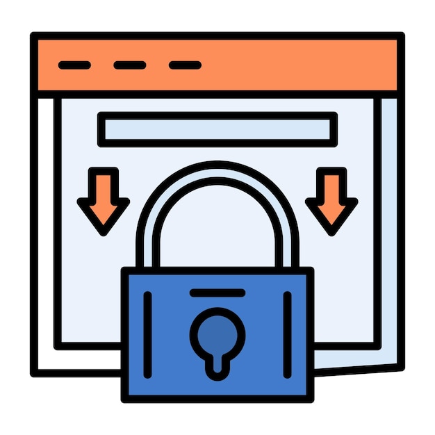 Padlock Flat Illustration