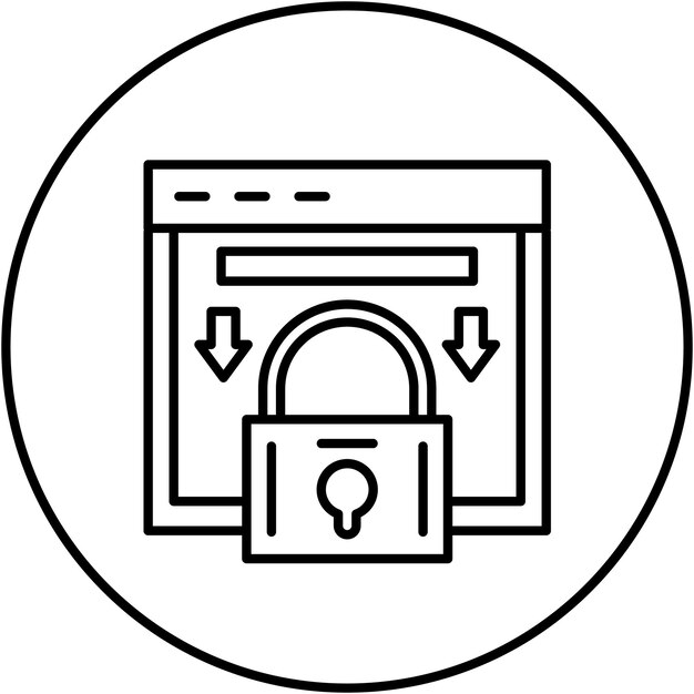 Padlock icon vector image Can be used for Communications