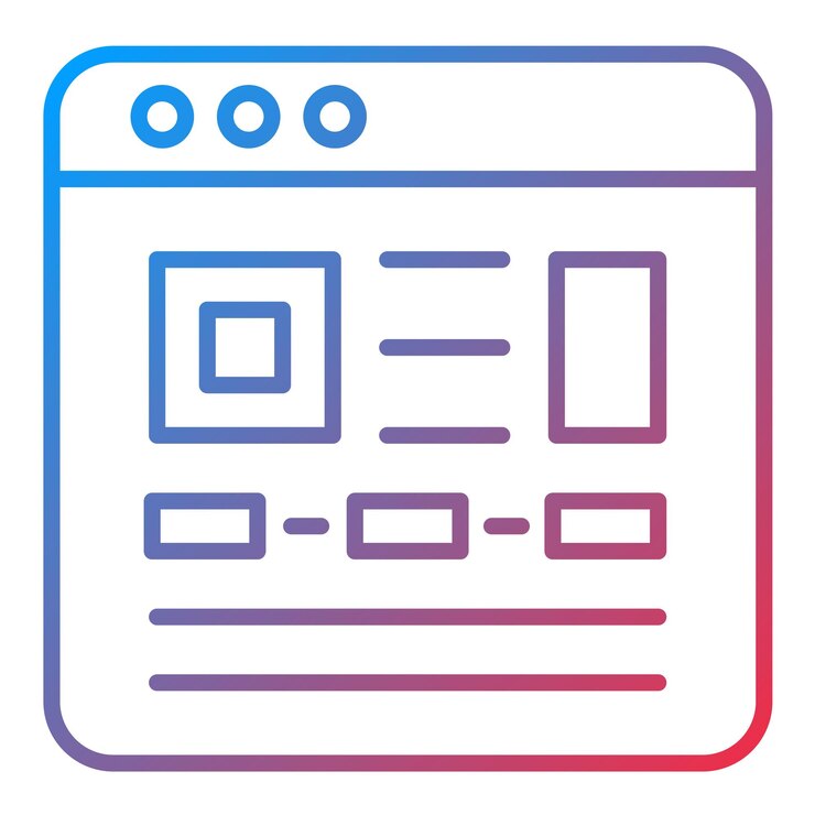 Vector page layout icon vector image can be used for online marketing