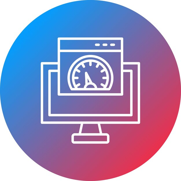 page speed icon vector image can be used for seo and sem