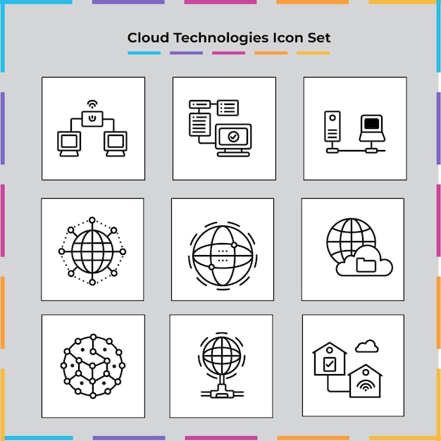 Paket ikon Hitam Solid Glyph Manajemen Data Kreatif 25 Seperti mata server tangan sd cloud