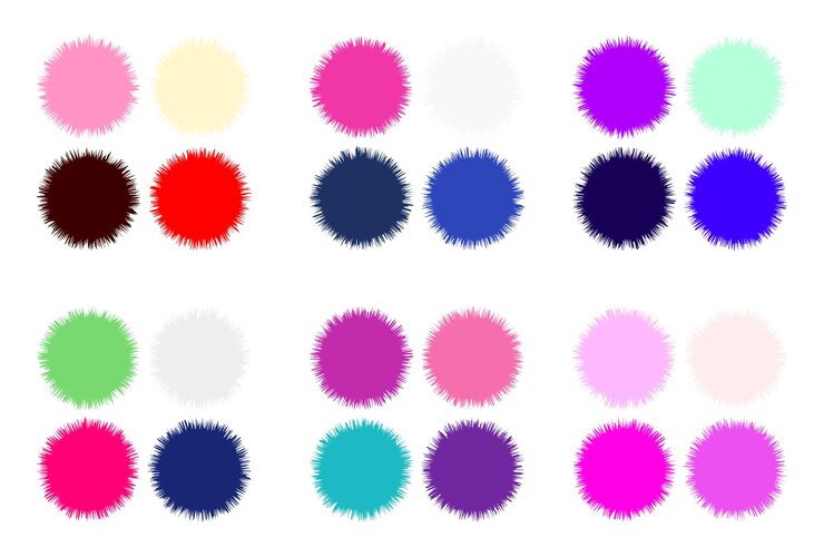 Vector palet warna abstrak contoh warna