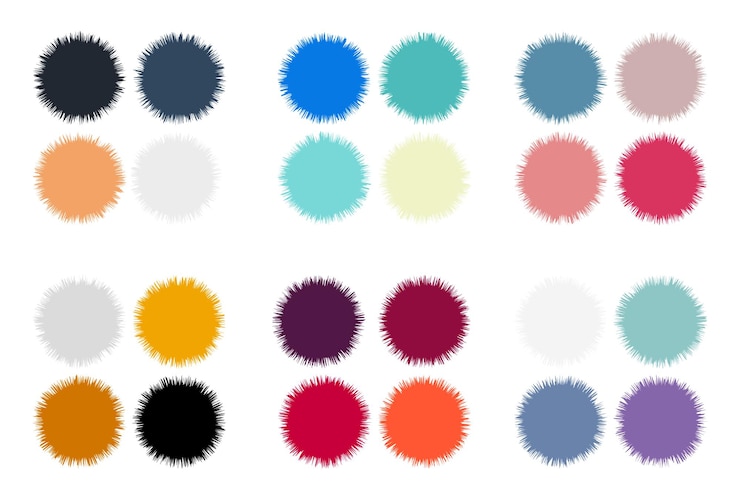 Vector palet warna abstrak contoh warna