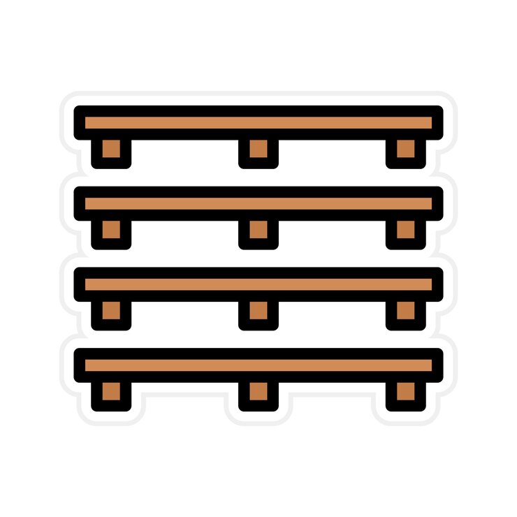 Vector pallet icon vector image can be used for warehouse