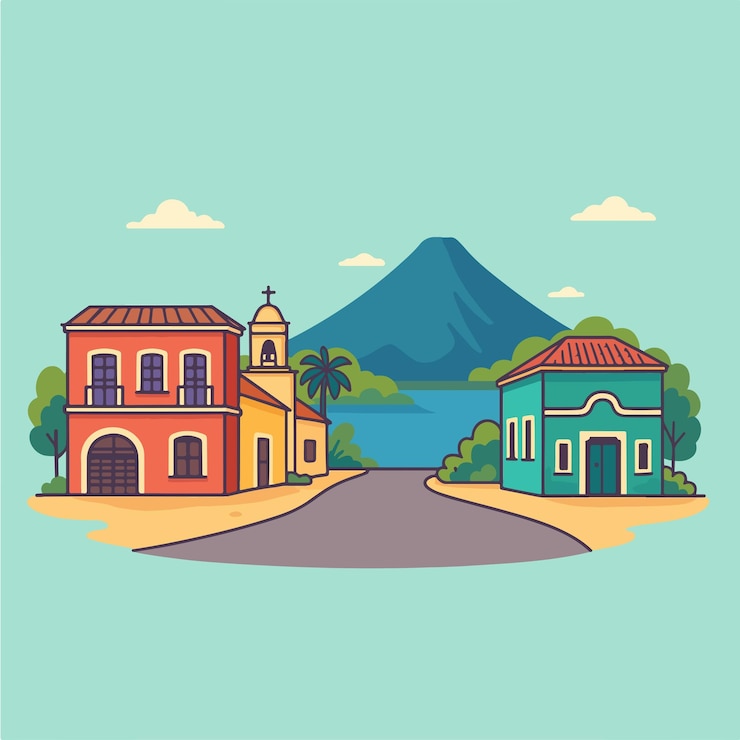 Vector panajachel guatemala