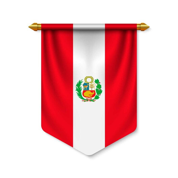 Panji 3D realistis dengan bendera