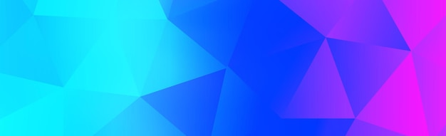 Panoramic abstract web background blue gradient Vector