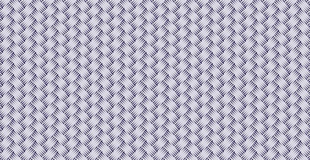 Panoramic blue wicker background, repeating elements - Vector illustration