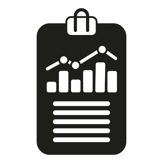 Paper cash graph icon simple vector Funny invoice Finance cash