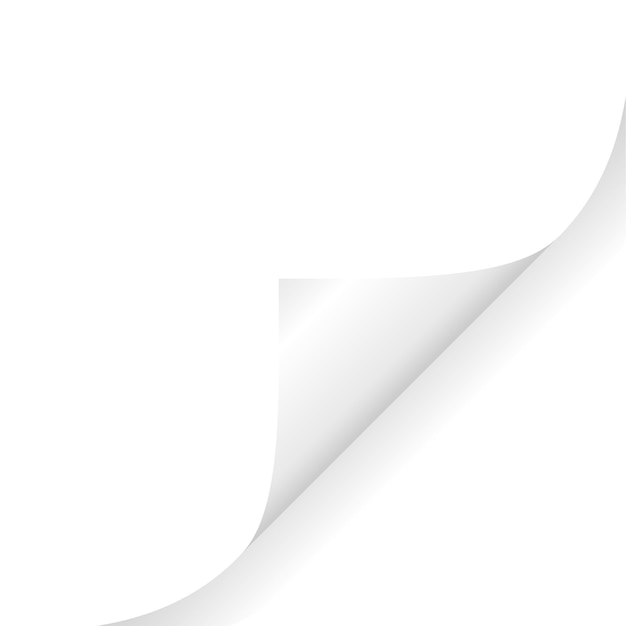 paper curled vector illustration