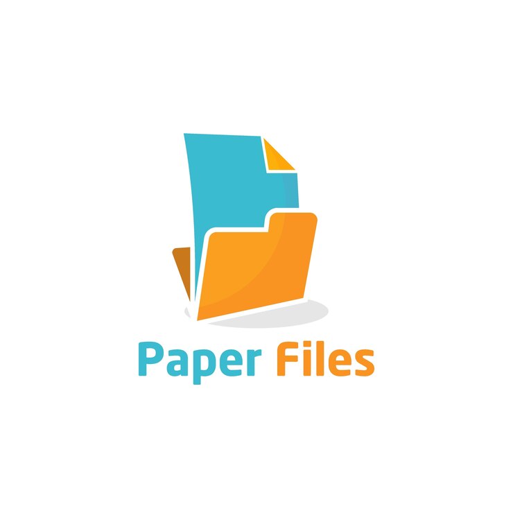 Vector paper logo design