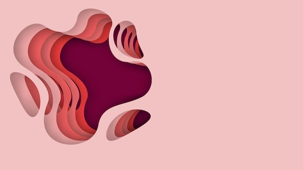 Papercut style background. colorful shapes with shadow. vector stock illustration.