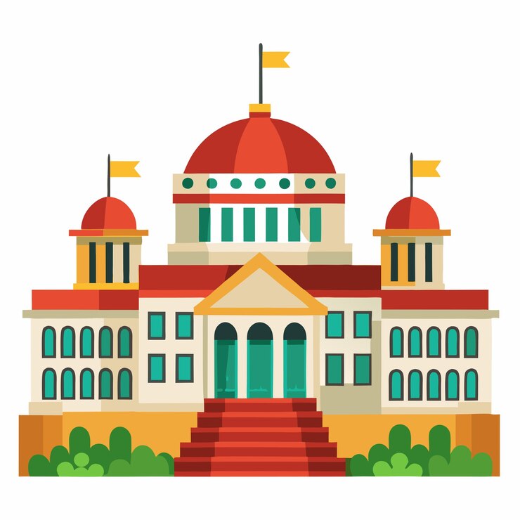 Vector parliament property vector design ideal for government and civic projects