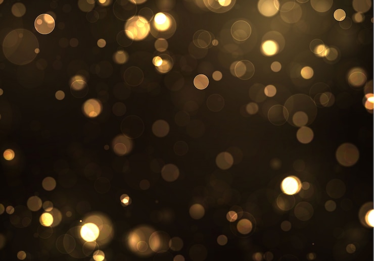 Vector partikel debu magis berkilauan. latar belakang abstrak dengan efek bokeh