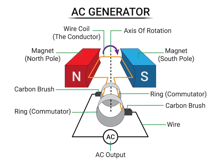 Parts of AC Generator