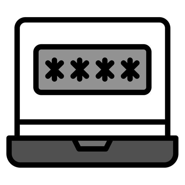 password icon vector image can be used for biometrics