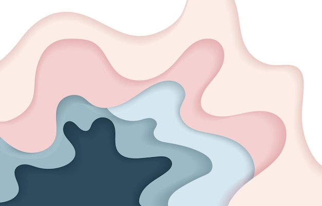 pastel background with paper cut style