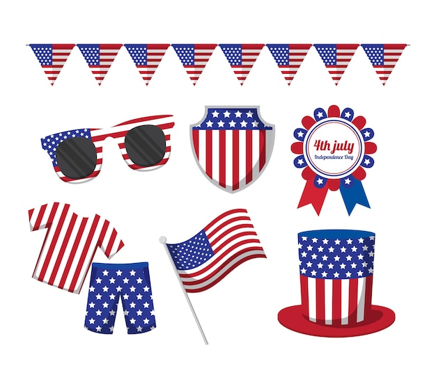 Patriotic 4th of July Symbols and Decorations