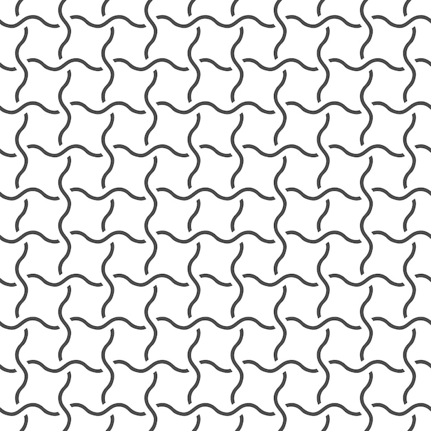 Pattern of intersecting wavy stripes for texture textiles and simple backgrounds
