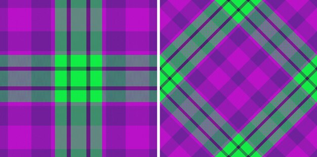 Pattern plaid vector Fabric background texture Seamless check tartan textile