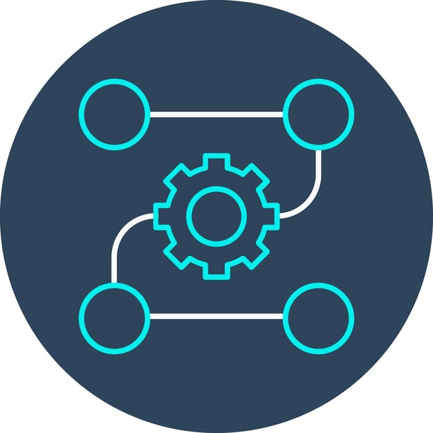 pattern system vector icon can be used for data analytics iconset