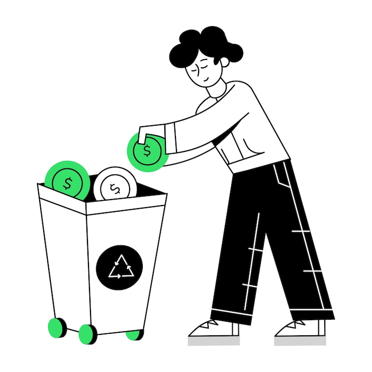 Vector payment gateways linear mini illustrations