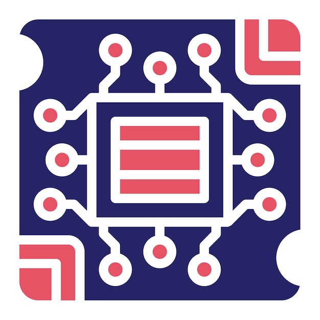 Pcb Board vector icon illustration of Electrician Tools iconset