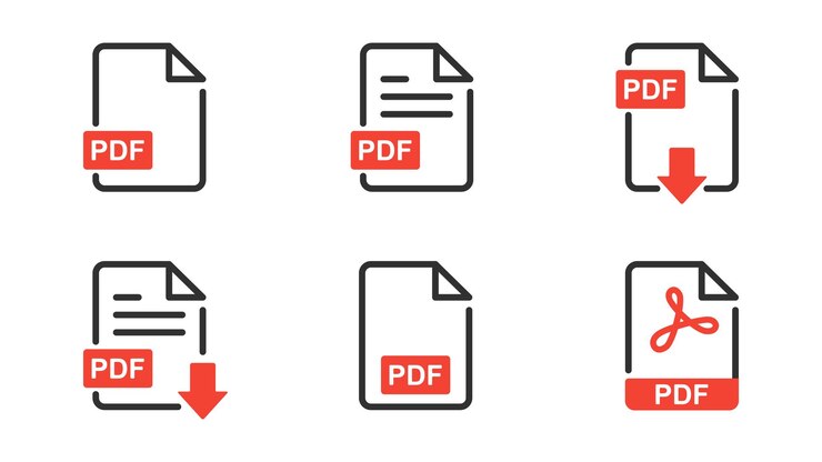 PDF Icon Collection Icon Set